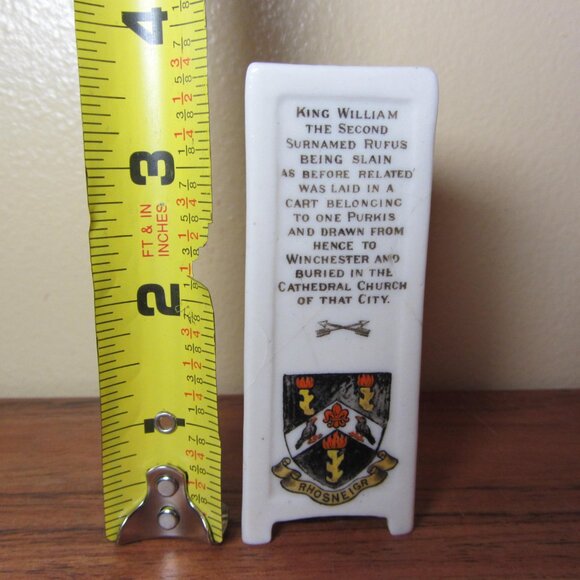 W.H. Goss crested heraldry china vintage Rhosneigr (GC059 Grace) - Picture 6 of 15